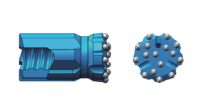 Retrac button bits